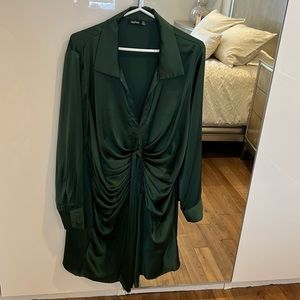 Dress from boo-hoo - forest green - size 14